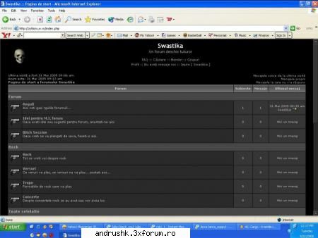 Swastika forum - este un forum cam gol dar in curand va avea ceva - Site-uri personale